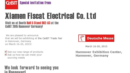फिस्काट हानोवर में सेबीटी व्यापार फेयर में प्रदर्शन करेगा, जर्मनी मार्च 16-20, 2015 में