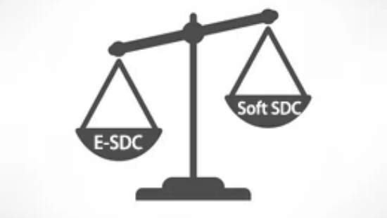 E- SDC तथा साफ्ट SDC के बीच कैसे तुलना करना है